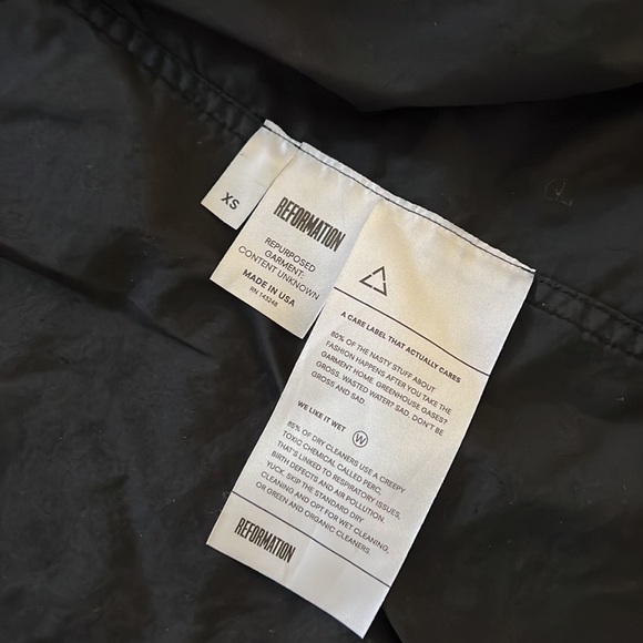 Reformation SZ XS Black green gray Cargo Jacket - Picture 5 of 10